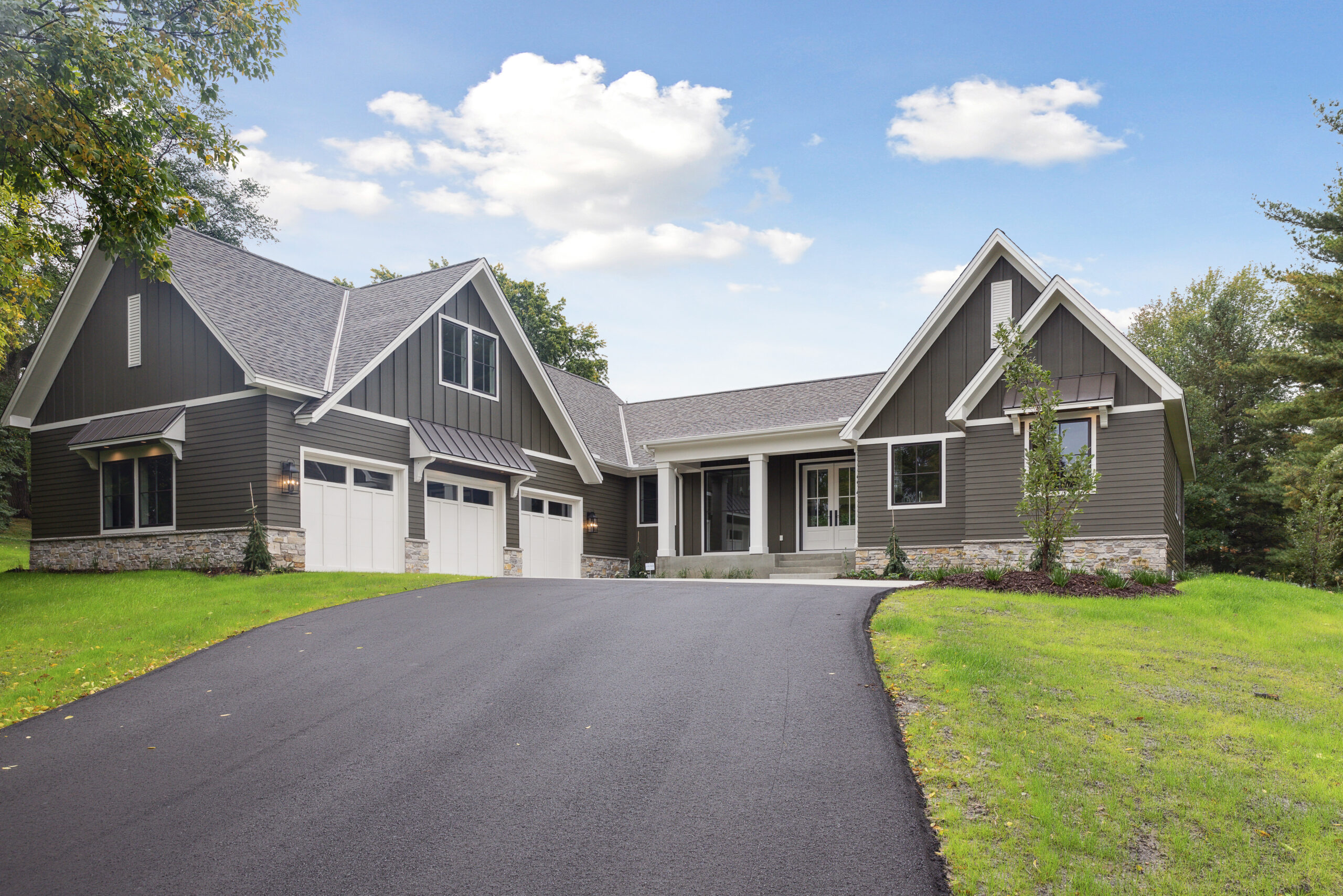 Completed residential roofing